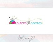 Sewing logo design, custom, premade, ooak