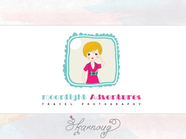 Character Logo Design, Custom, Premade, OOAK, Hand Drawn, Photography Logo