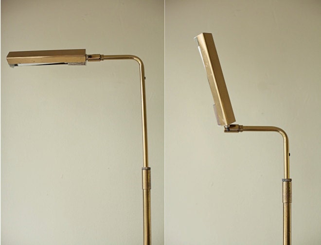Mid Century Koch and Lowy Original Brass Floor Lamp