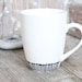 Hand-painted mug "somewhat angular", coffee or tea
