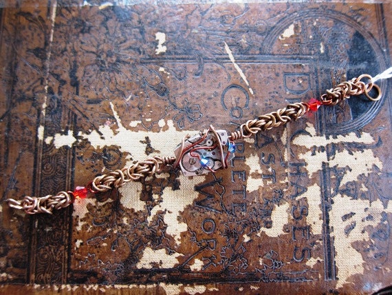 Handmade Steampunk Chainmaille Bracelet