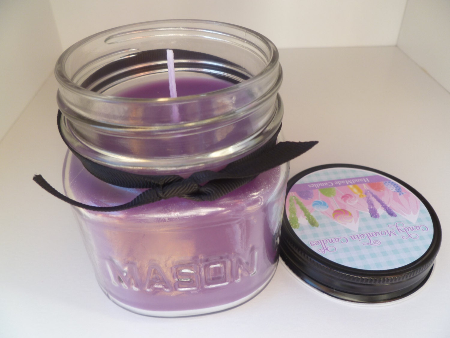 Lilac Soy Blend 8 oz. Mason Jar Soy Blend Candle Highly Scented