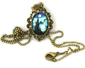 10% SALE Necklace The Starry Night  Vincent Van Gogh Glass Photo Art Pendant Necklaces Gift