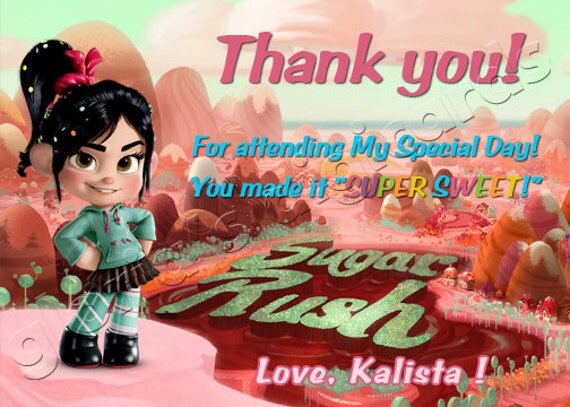 Wreck it Ralph - Thank you Card by Gloria's Digi Cards on Etsy Il_570xn