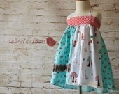 TODDLER 18m thru 5 The Little Red Harlowe Halter TOP