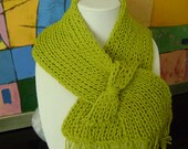 Lime green mini scarf