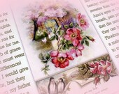 Art Print, Shakespeare's Garden Flowers, Wall Art Prints, Wedding Art Prints, Paper Goods, Home Decor Wall Art,