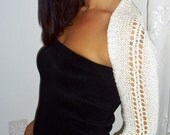 Elegant, shoulder, hand knitted sleeves, girls and women knit sleeves, bamboo, champagne sleeved bolero
