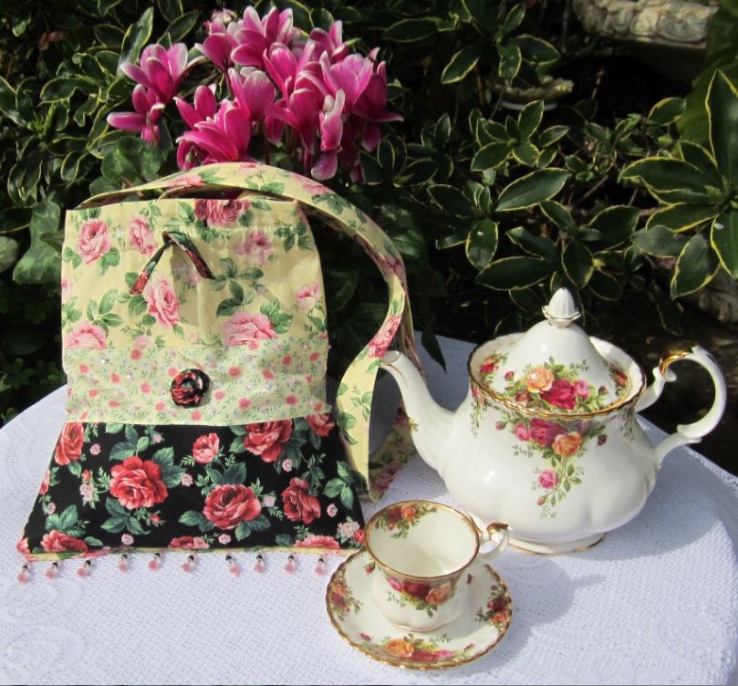 Handbag Tote Book Beach Sewing Ballerina Bag Handmade Vintage Floral Beaded Roses