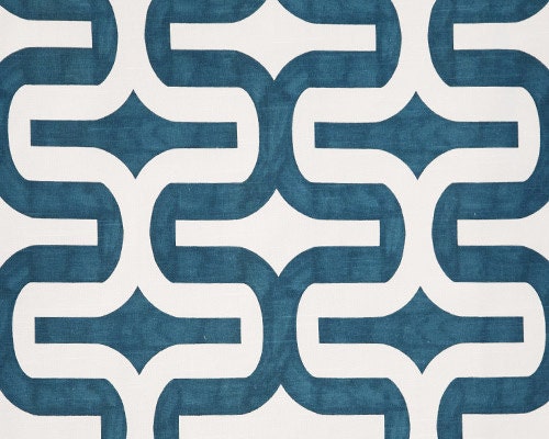 54 x 108 MODERN CURTAINS, Two Drapery Panels, Graphic Draperies, Premier Prints Embrace Aquarius Blue Slub