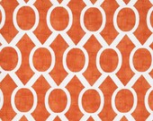 54 x 84 MODERN CURTAINS, Two Drapery Panels, Graphic Draperies, Premier Prints Sydney Tangelo Slub