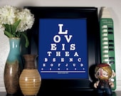 Dalai Lama XIV, Love Is The Absence Of Judgement Eye Chart, 8 x 10 Giclee Print BUY 2 Get 1 FREE