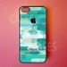 Iphone 5 Case Blue Geometric Iphone Cover, Unique Designer Iphone Cases