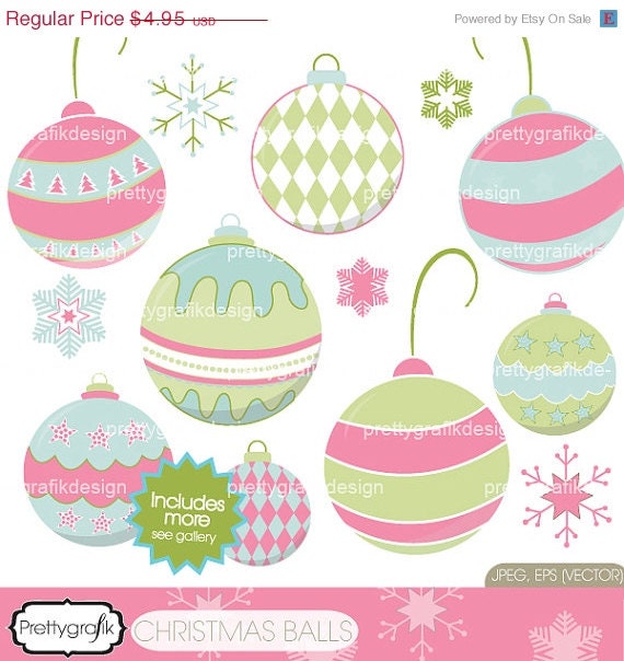 60% OFF Memorial weekend christmas balls clipart commercial use, vector graphics, digital clip art, digital images - PGCLPK436 Il_170x135