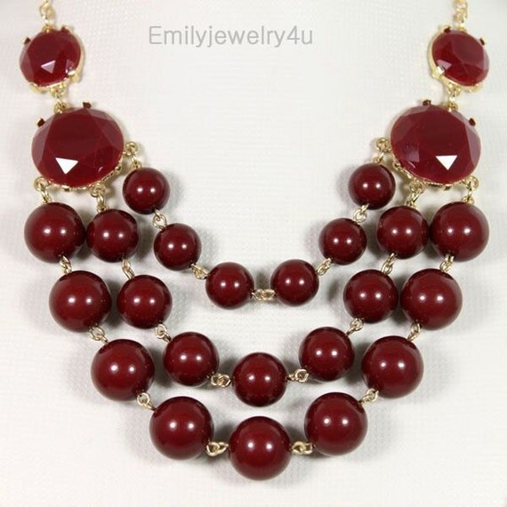 NEW Statement NecklaceBib Bubble by Emilyjewelry4u on Etsy