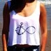 Infinity Anchor Crop Top