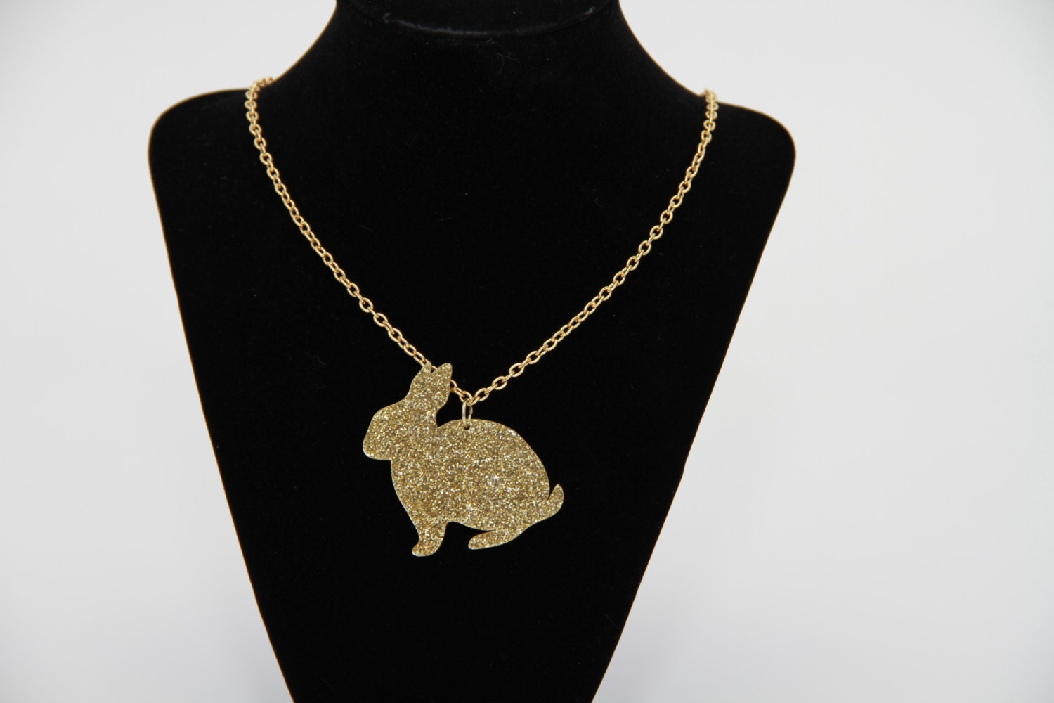 Sparkle Bunny or Cat Necklace