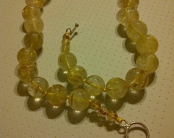 Popular items for gold rutilated quartz on Etsy