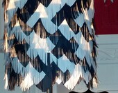 Black and white paper floor lamp