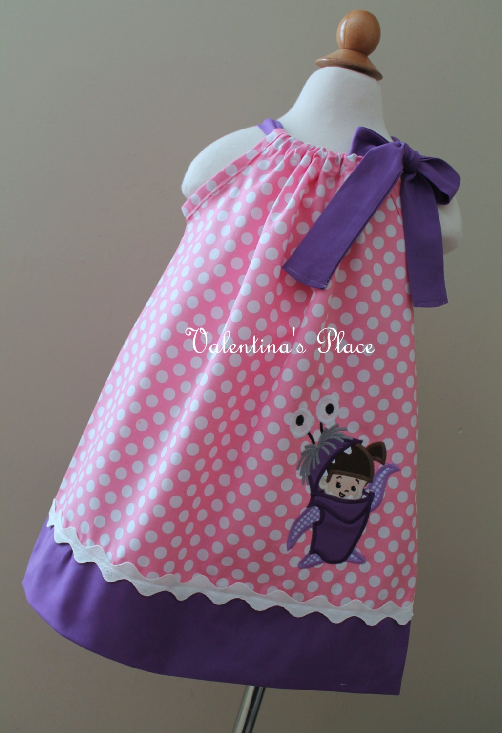 Adorable Monster inc Boo inspired pillowcase dress
