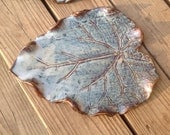 Leaf Plate Pottery Ceramics Platter Stoneware Nature Plate