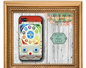 Retro Toy Phone- iPhone Case, Hard Plastic iPhone Case, Fits iPhone 4, iPhone 4s & iPhone 5, Phone Cover, Phone Case