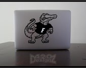 Florida Gators    - Macbook Air, Macbook Pro,  Macbook decals, sticker ,Vinyl Mac decals ,Apple Mac Decal, Laptop, iPad