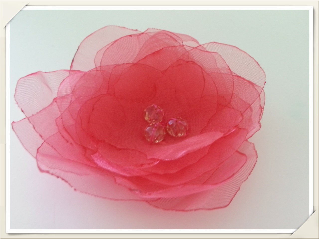 Spring women handmade fabric brooch
