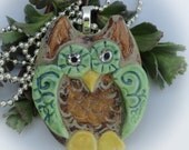 Owl Always Love You Jewelry Pottery Owl Pendant Necklace Jewelry