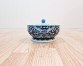 Blue biscuit tin
