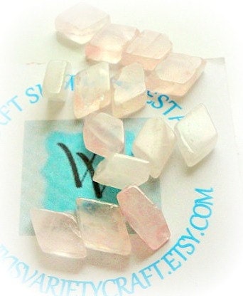 Pink Glass Accent Bead Destash Lot, Jewelry Making Craft Art Supplies
