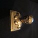Vintage brass goddess figurine chess piece statue 1.5" tall 1.5" wide and 1" deep