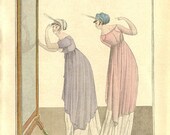 1914, 19th Century Women, History of Fashion,  Antique / Vintage Art Print, People and Fashions, Antique Book Plate, Ready to Frame