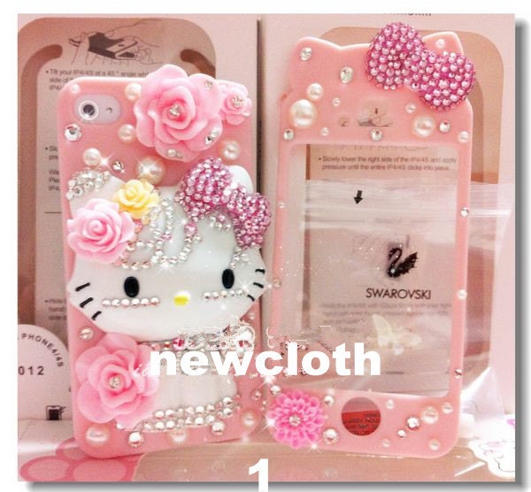 iphone4  case bling iphone4scase   Mary cats kitty luxury edition rhinestone phone caseunique iphone case  sj34