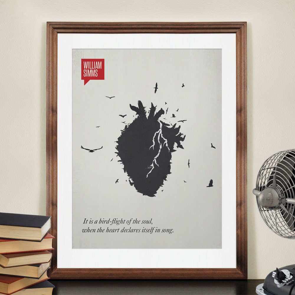 Minimalist Quotation Print - William Simms