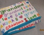I LOVE GRANDMA Fleece Blanket