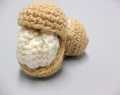 Crochet Amigurumi Food Cream Puff Weird Cat Toys, Crochet Cat toys, Organic Catnip Cat Toys - set of 2