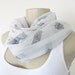 Owl Scarf - White and Grey Owl Large Scarf