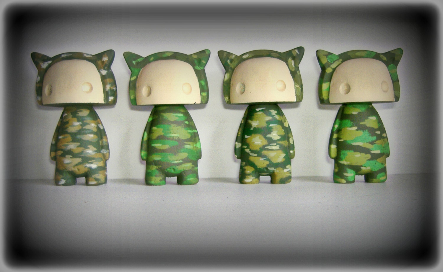 Camo Kids - Custom painted resin figures camouflaged