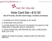 ON SALE Set of 6 Note Cards, Unique Gift Idea, Photo Cards, Floral, Landscape, Nature Image, Lasting Impression