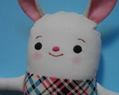 KAWAII BUNNY plushie - Handmade vintage-inspired plush toy rag doll baby toy EASTER zakka