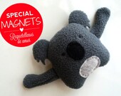 Handmade fridge magnet stuffed cute koala plushie eco friendly CIJ