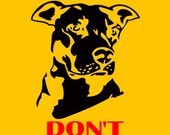 Pitbull Dog Sign 9"x12" "ALUMINUM" edd1