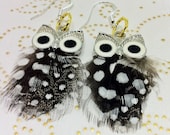 Women's Feather Earrings - Adorable Owl Earrings - Fashion Jewelry