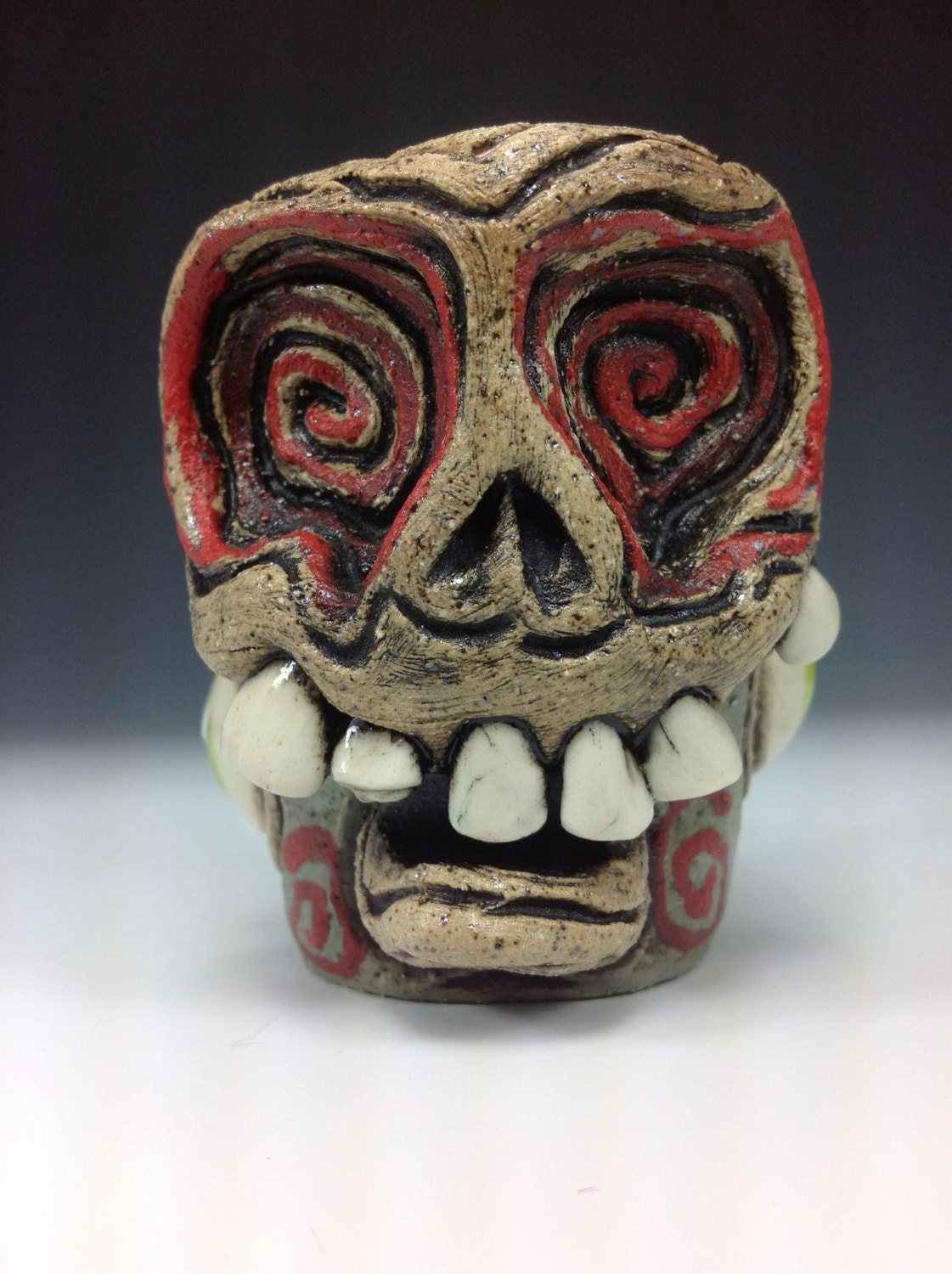 Monster alien face shot glass