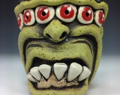 Monster alien face shot glass