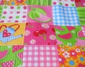 Modern Apparel/Quilt Fabric, Flower Patch Garden Fabric, Apparel Fabric, Home Decor Fabric Yardage. (1) Yard 36'' Length, 42'' Width