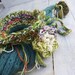 Upcycled Gypsy Fairy bag/Bohemian/Hippie/Soft Hand knitting and Crochet/Embroidery bag One of a kind by GipsyGreen