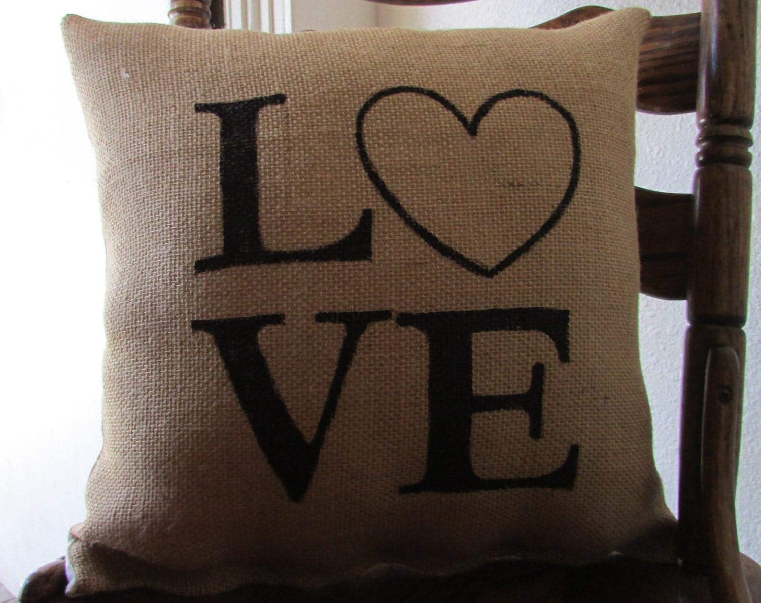 LOVE 16X16 Accent Valentines Day Pillow by Navybella on Etsy