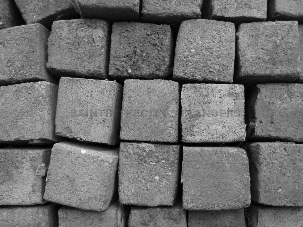 Bricks Geometric Print  // 8x10 Print Fine art Photograph // Black & White - CitySaint